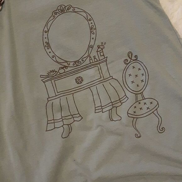 Persnickety Blue Dress - Size 12 w/ Ruffle Sleeves - Picture 2 of 8